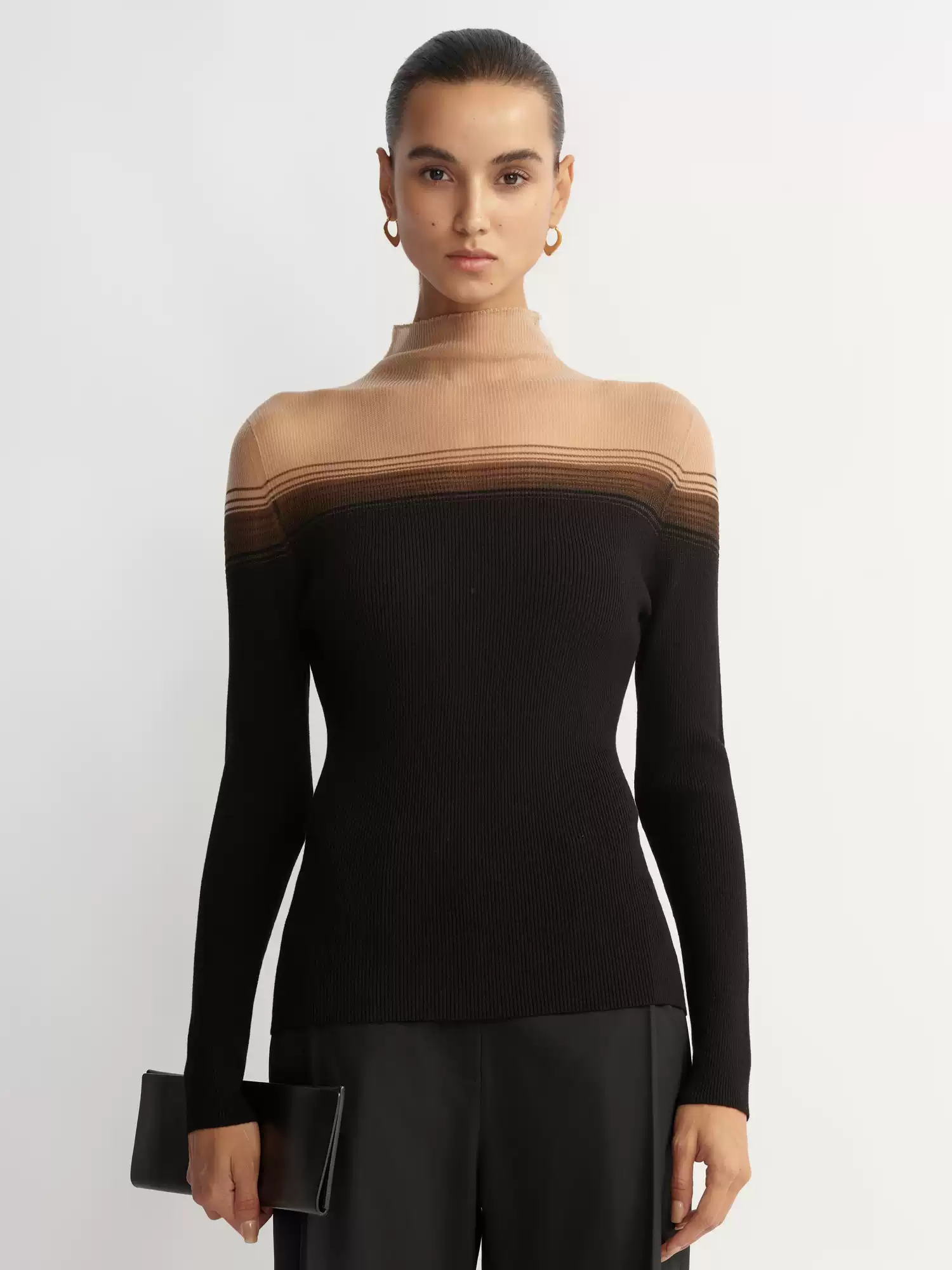 'Cicada-wing Skin-like' Knit Top