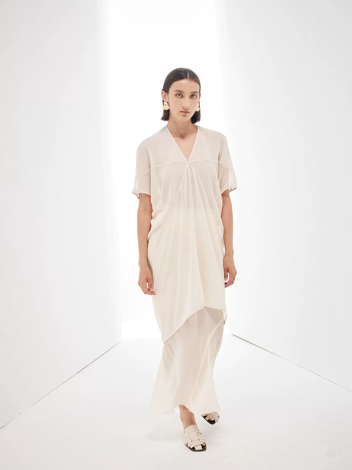 Flowing Cut Sheer Top