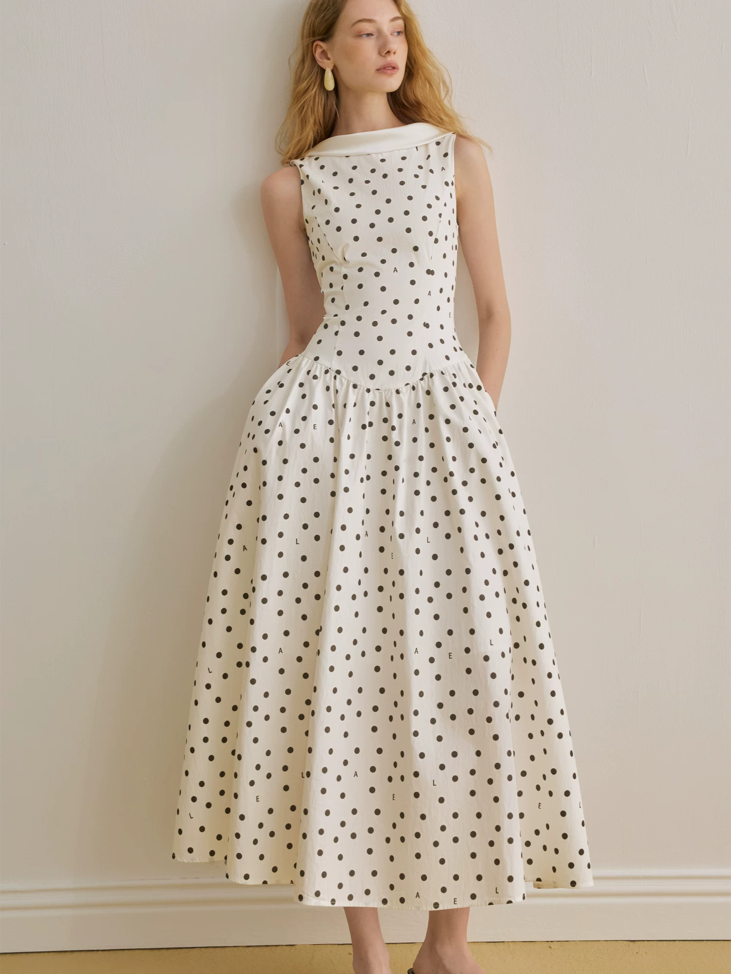 Polka Dot Ribbon Dress