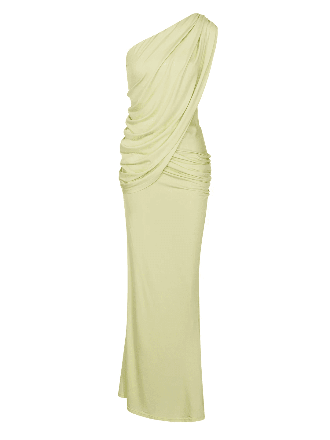 Pleated Off-shoulder Fitted Dress