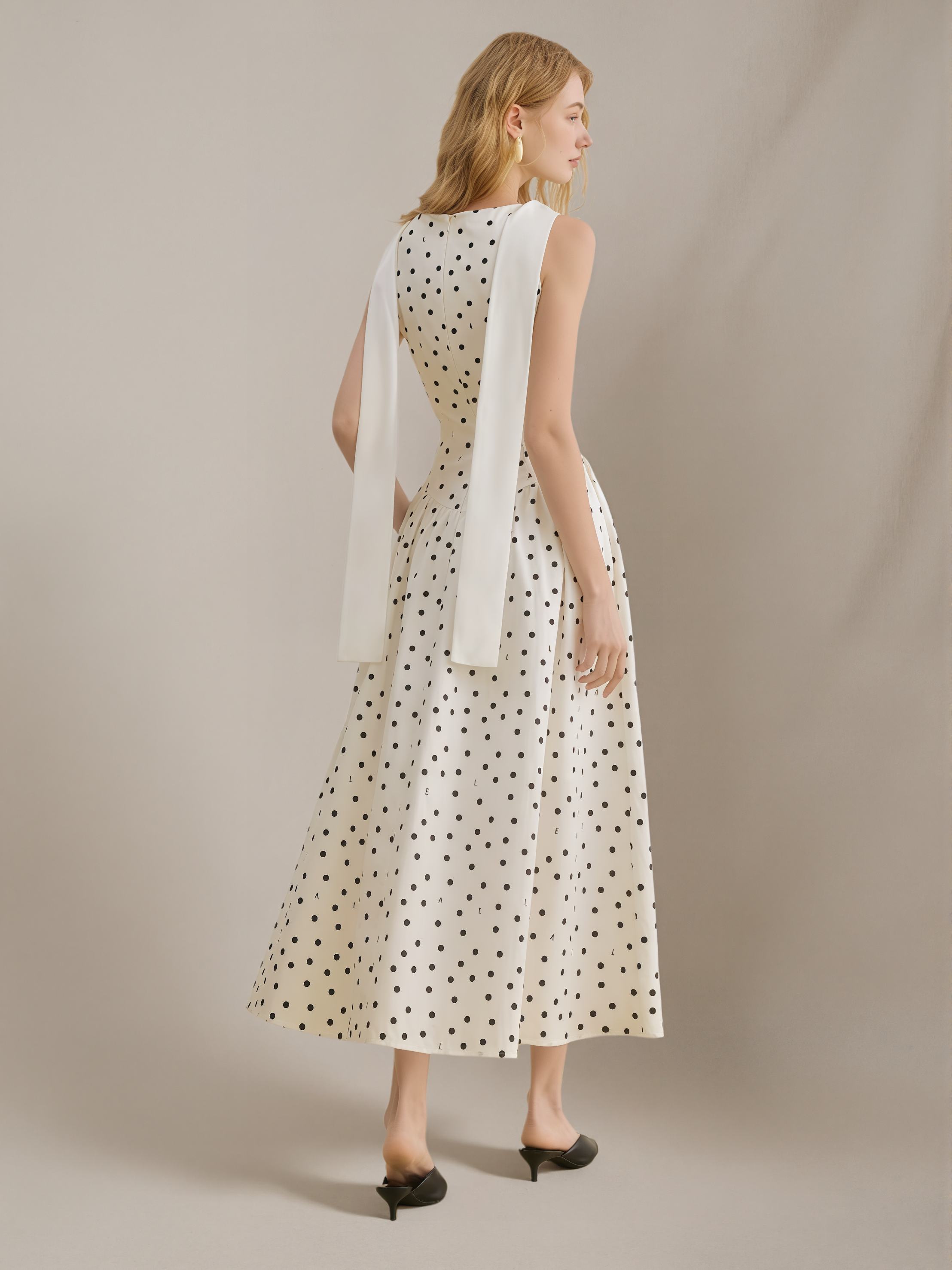 Polka Dot Ribbon Dress