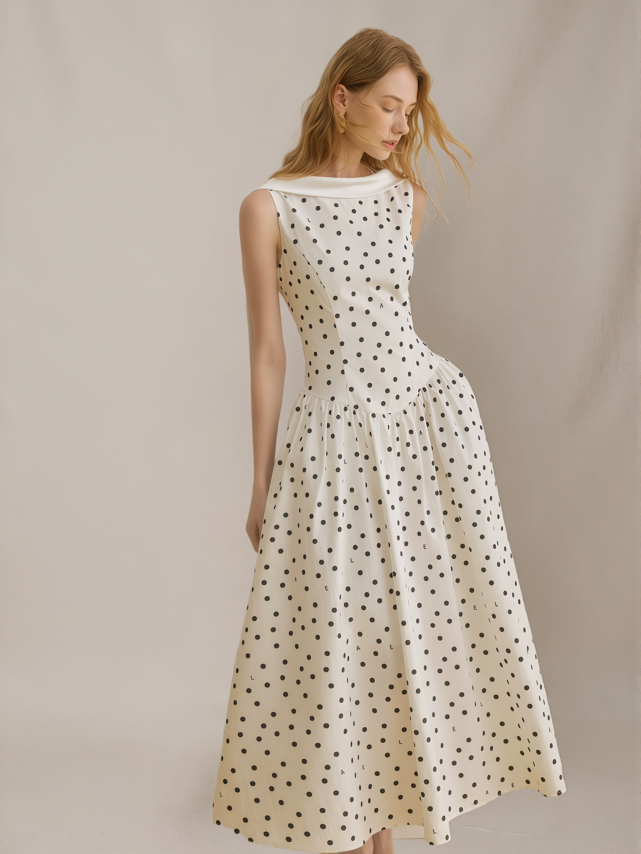 Polka Dot Ribbon Dress