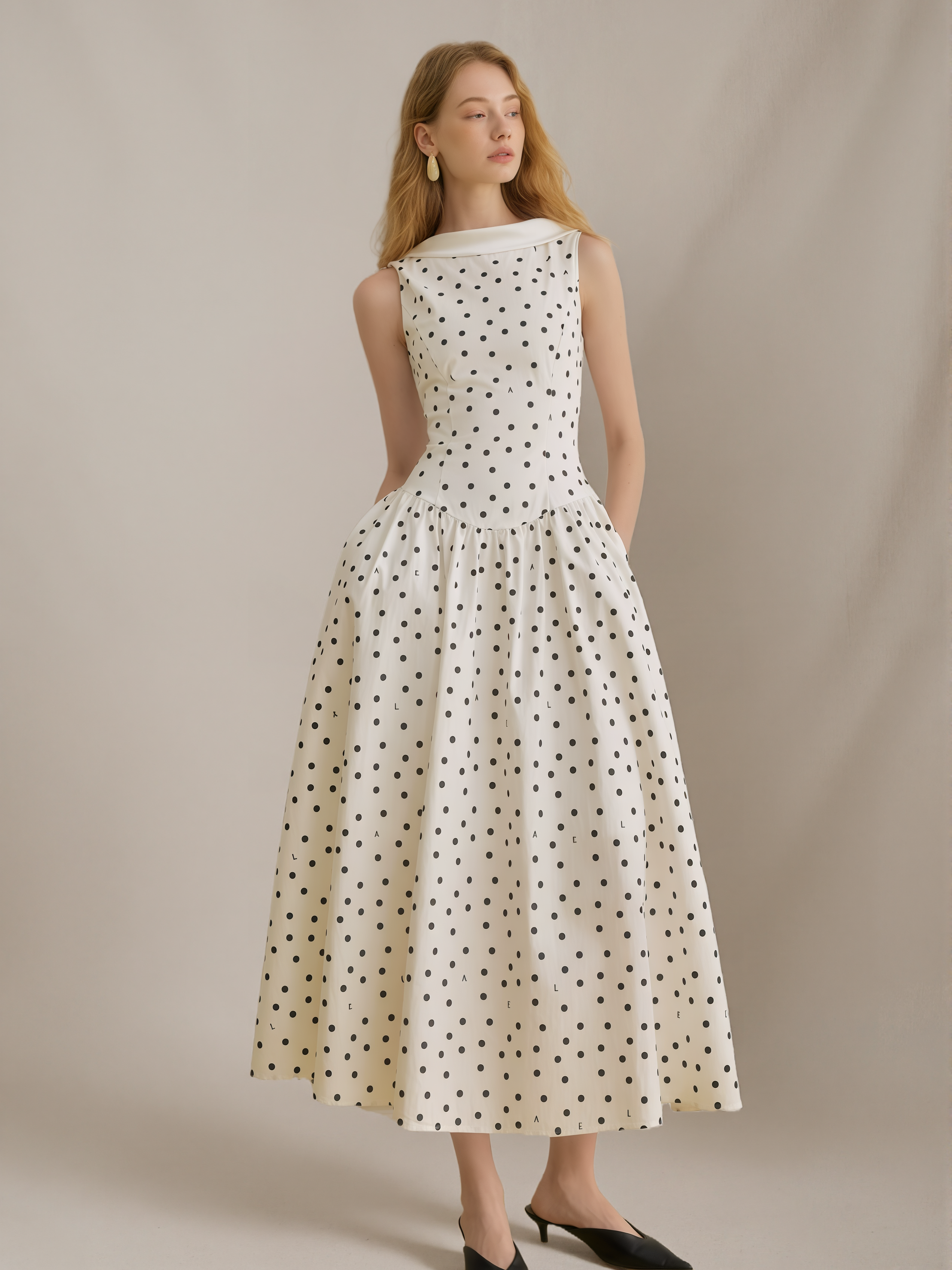 Polka Dot Ribbon Dress
