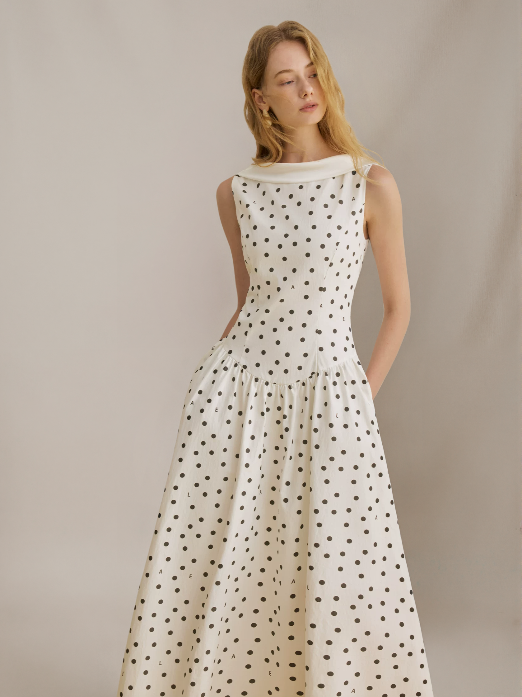 Polka Dot Ribbon Dress