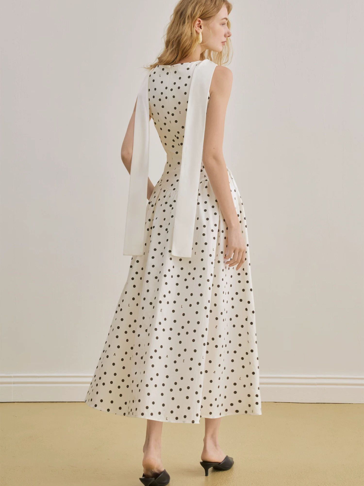 Polka Dot Ribbon Dress
