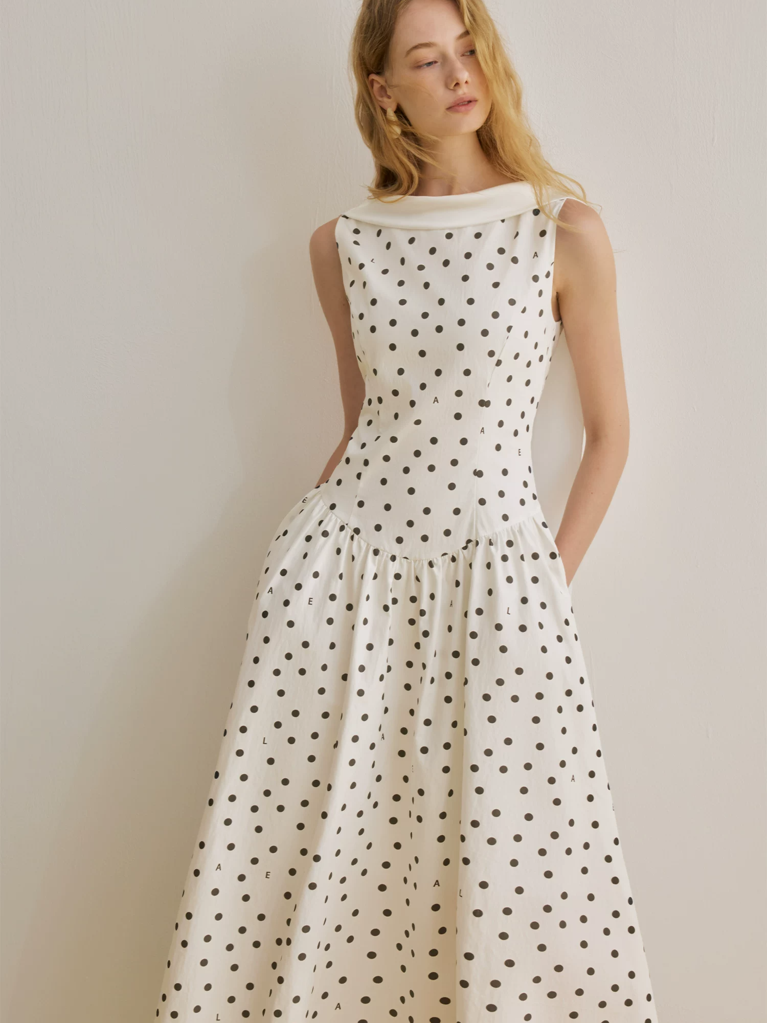 Polka Dot Ribbon Dress