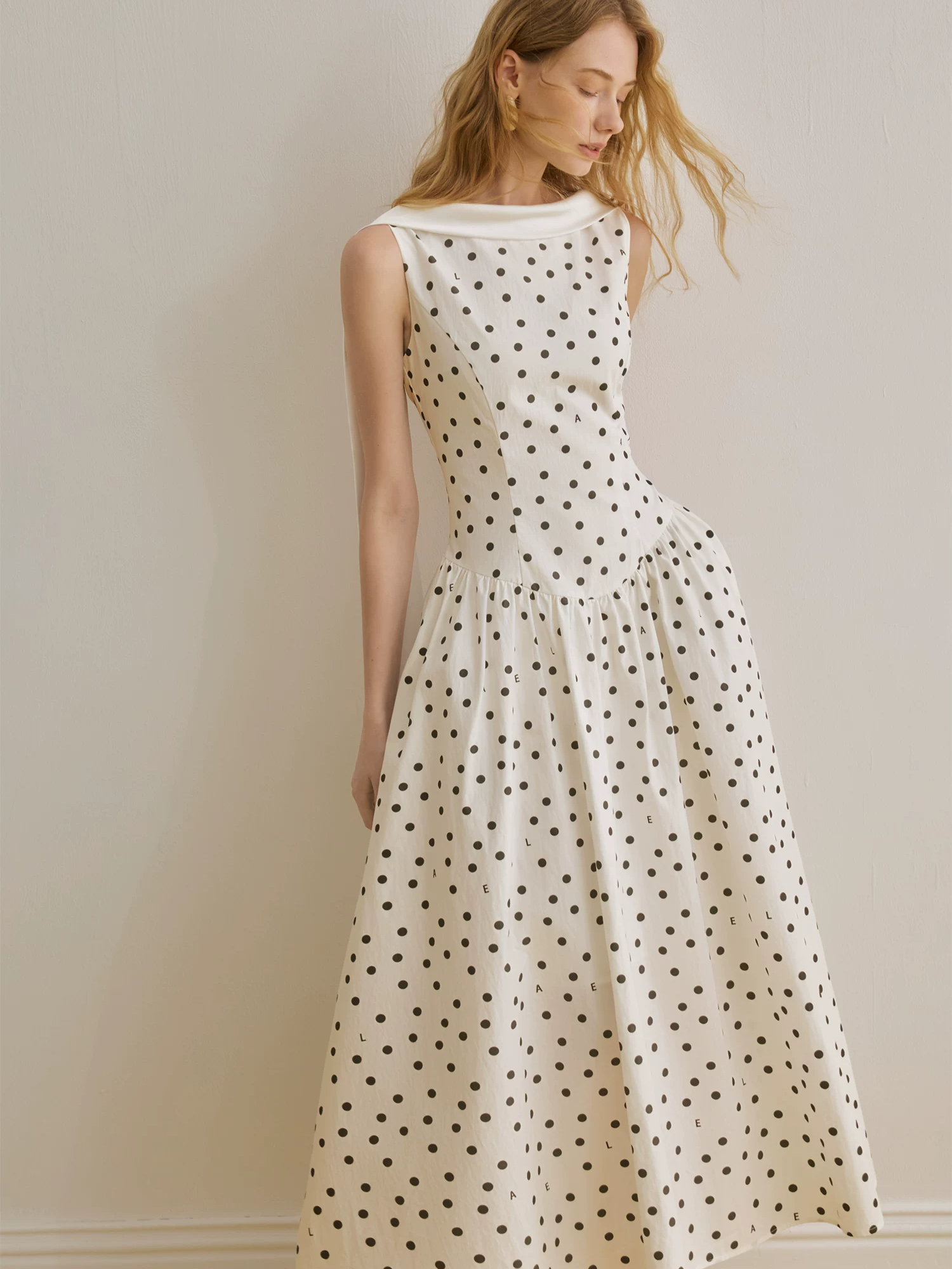 Polka Dot Ribbon Dress