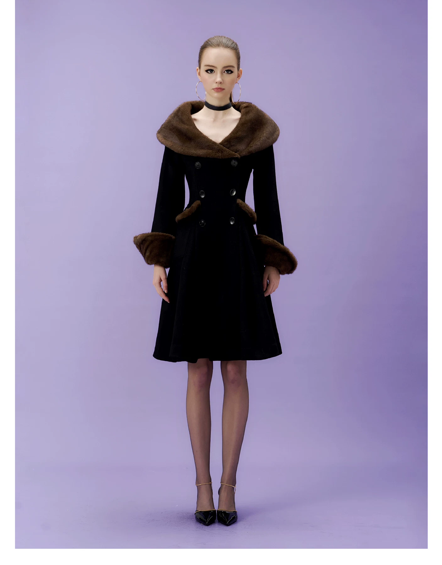 ‘Winter Banquet’ Ice-Cold Beauty Tailored Wool Coat
