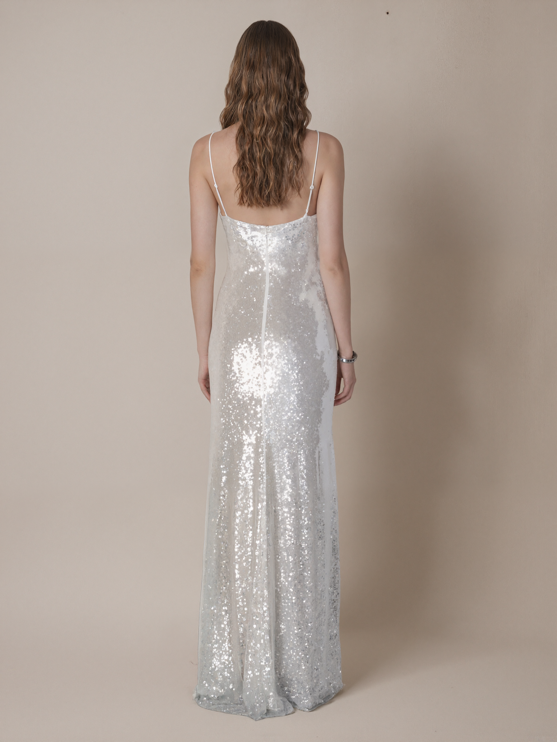 Elegant Sequined Slip Dress
