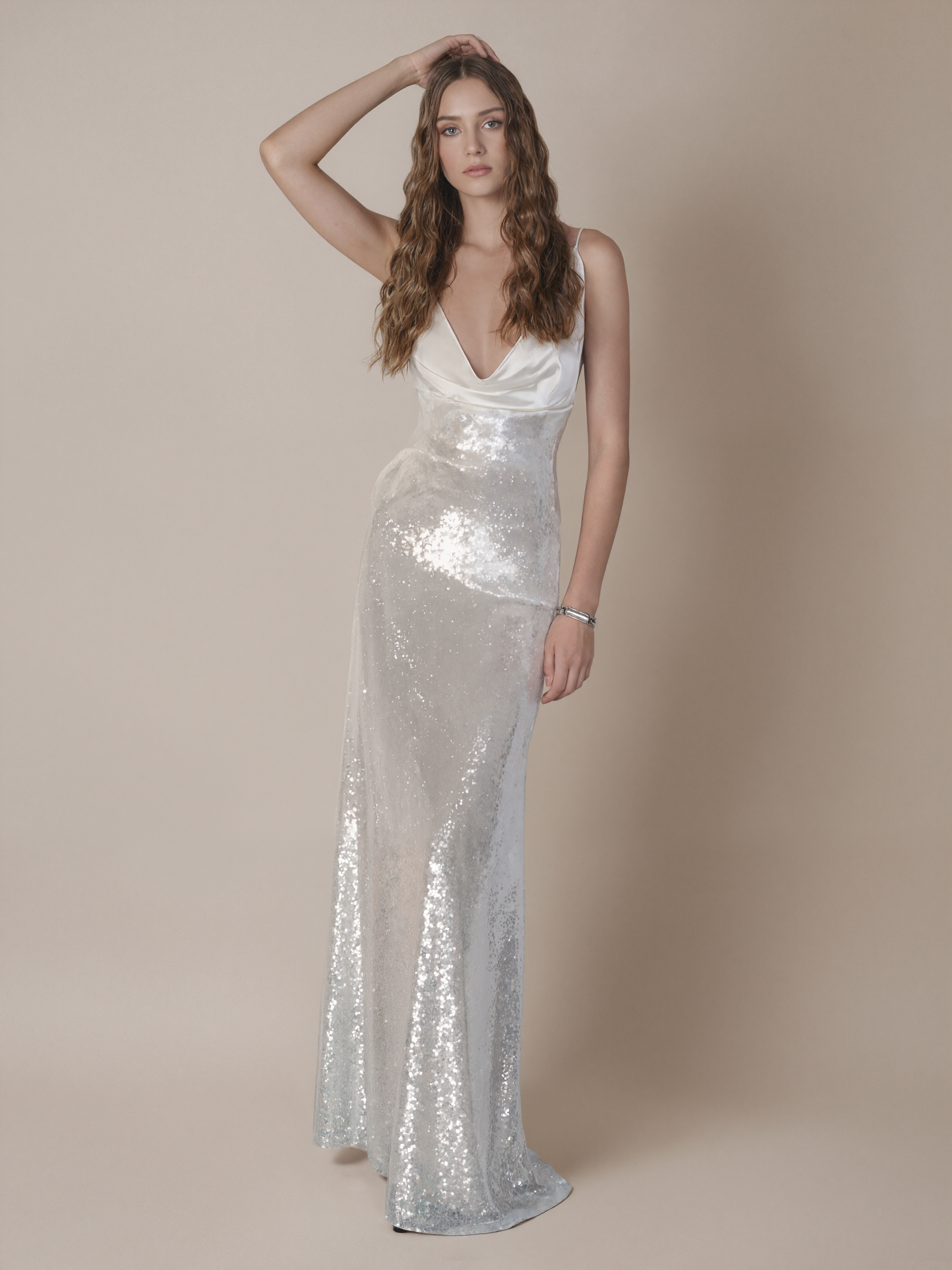 Elegant Sequined Slip Dress