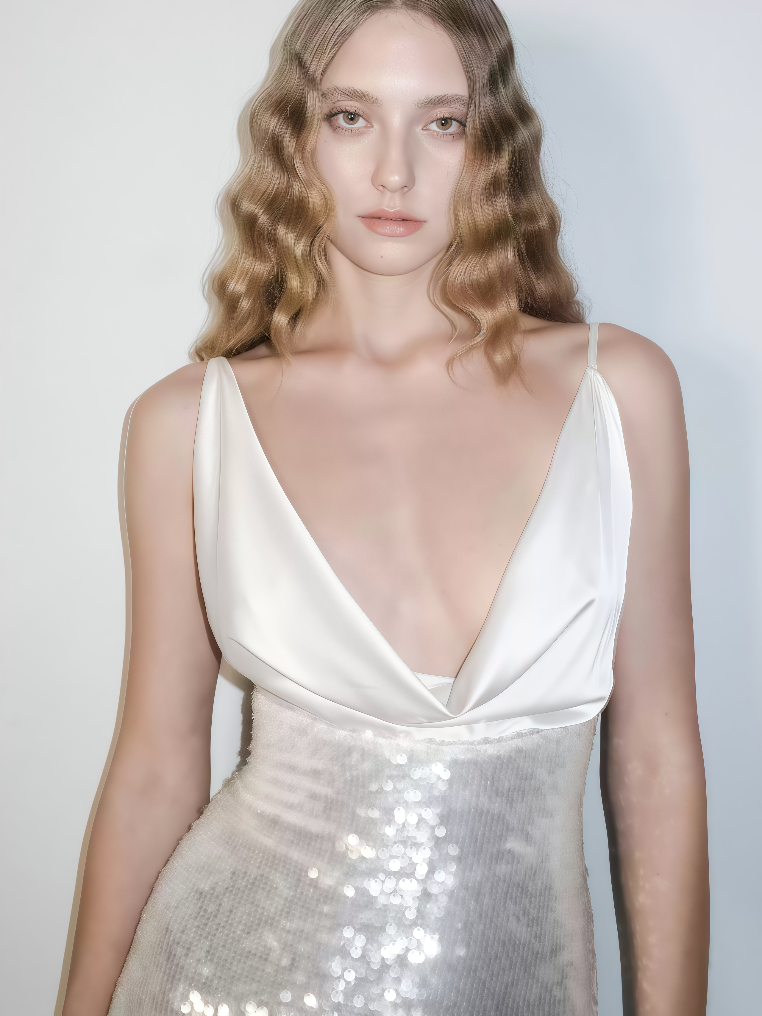 Elegant Sequined Slip Dress