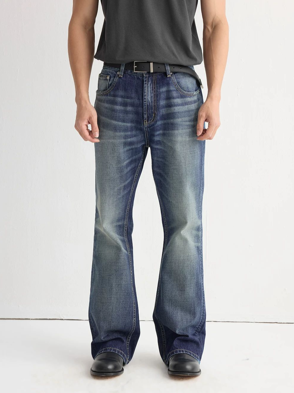 Slim-Fit Flared Jeans