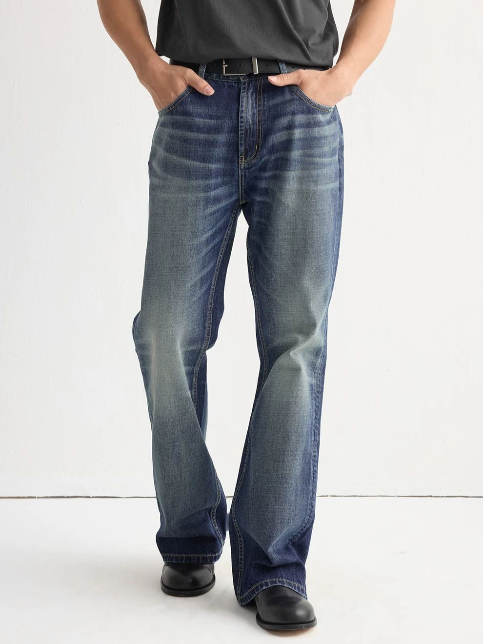 Slim-Fit Flared Jeans