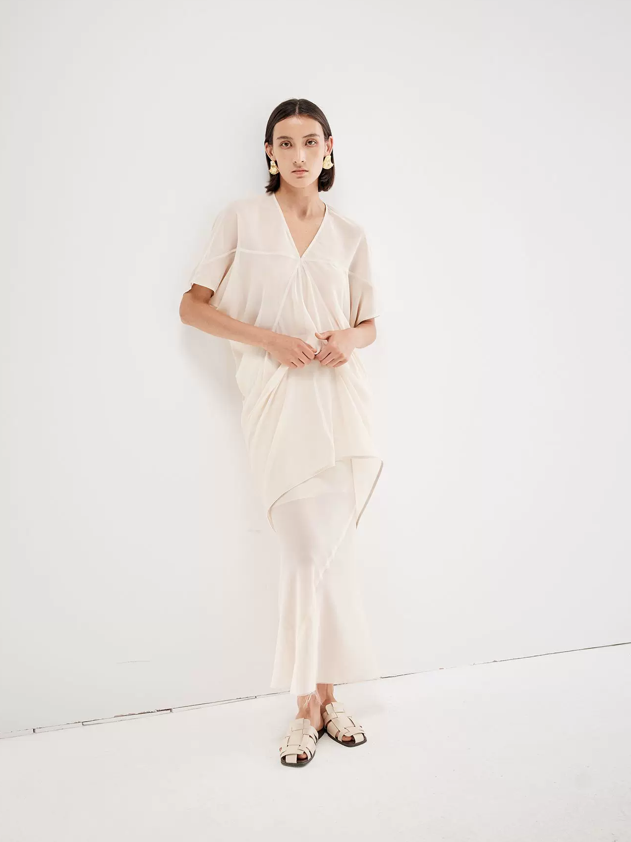 Flowing Cut Sheer Top