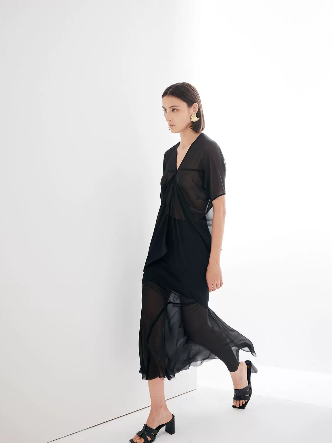 Flowing Cut Sheer Top