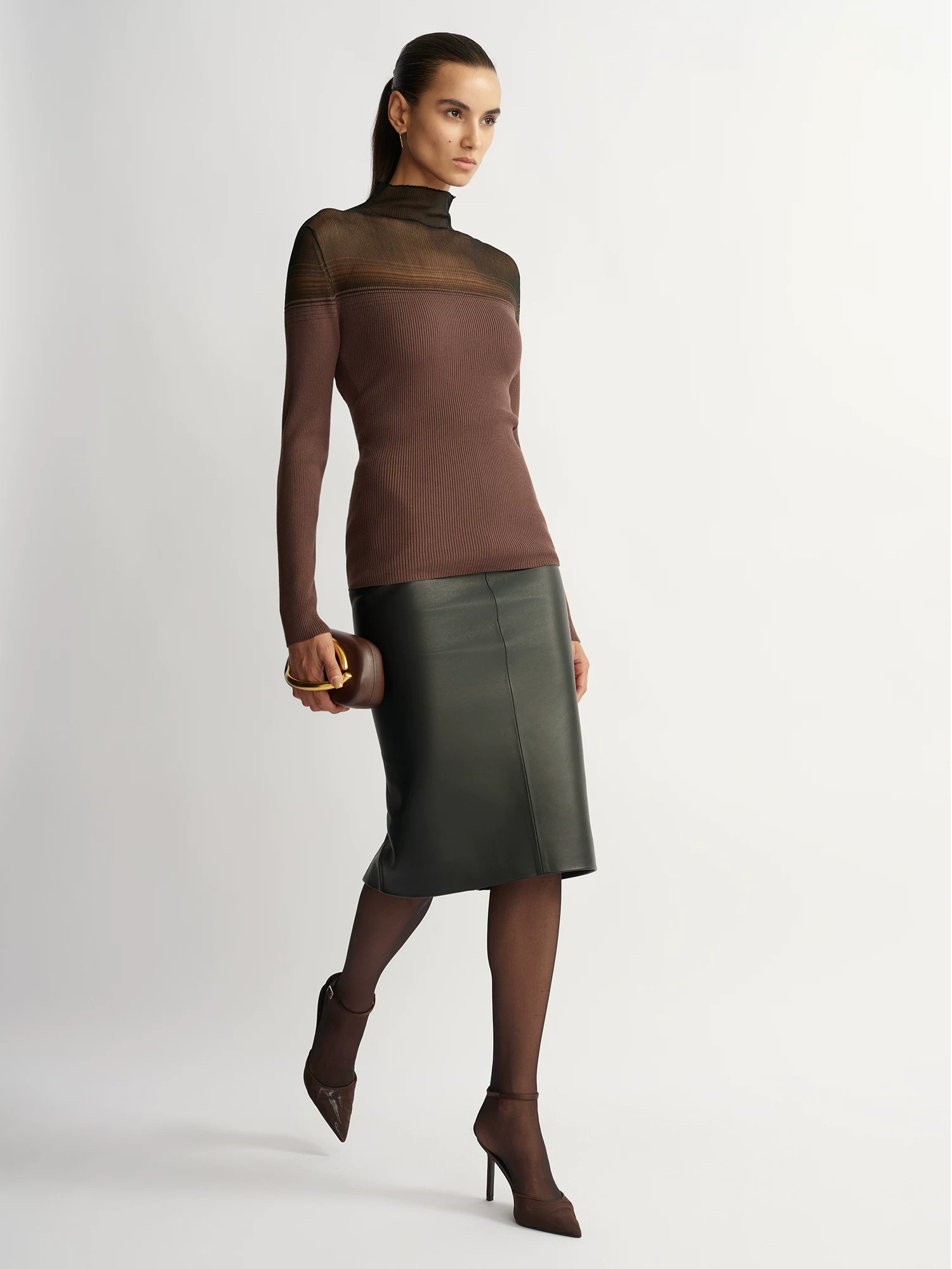 'Cicada-wing Skin-like' Knit Top