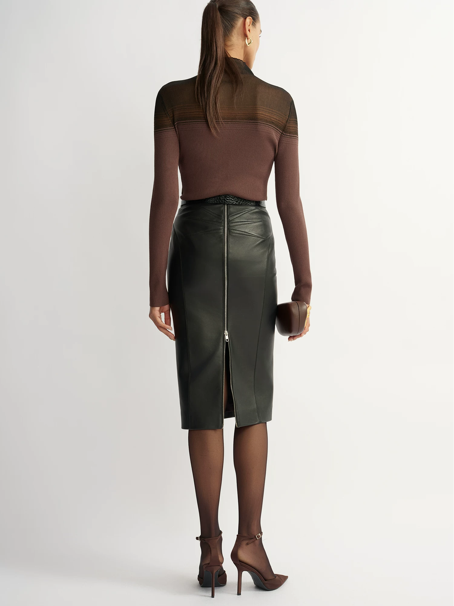 'Cicada-wing Skin-like' Knit Top