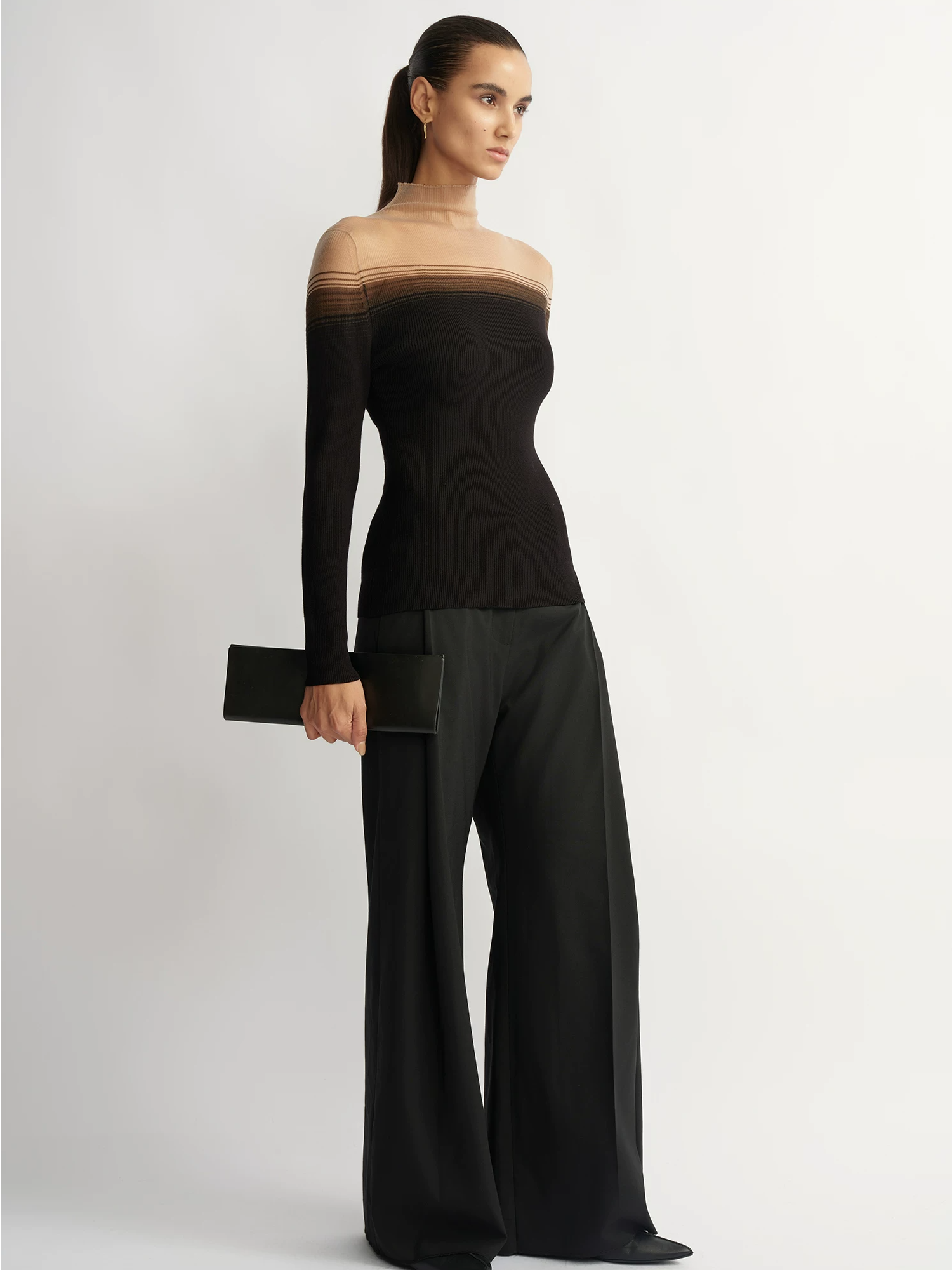 'Cicada-wing Skin-like' Knit Top