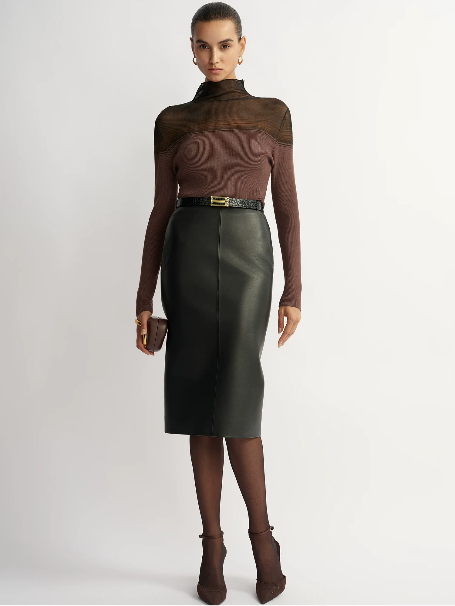'Cicada-wing Skin-like' Knit Top