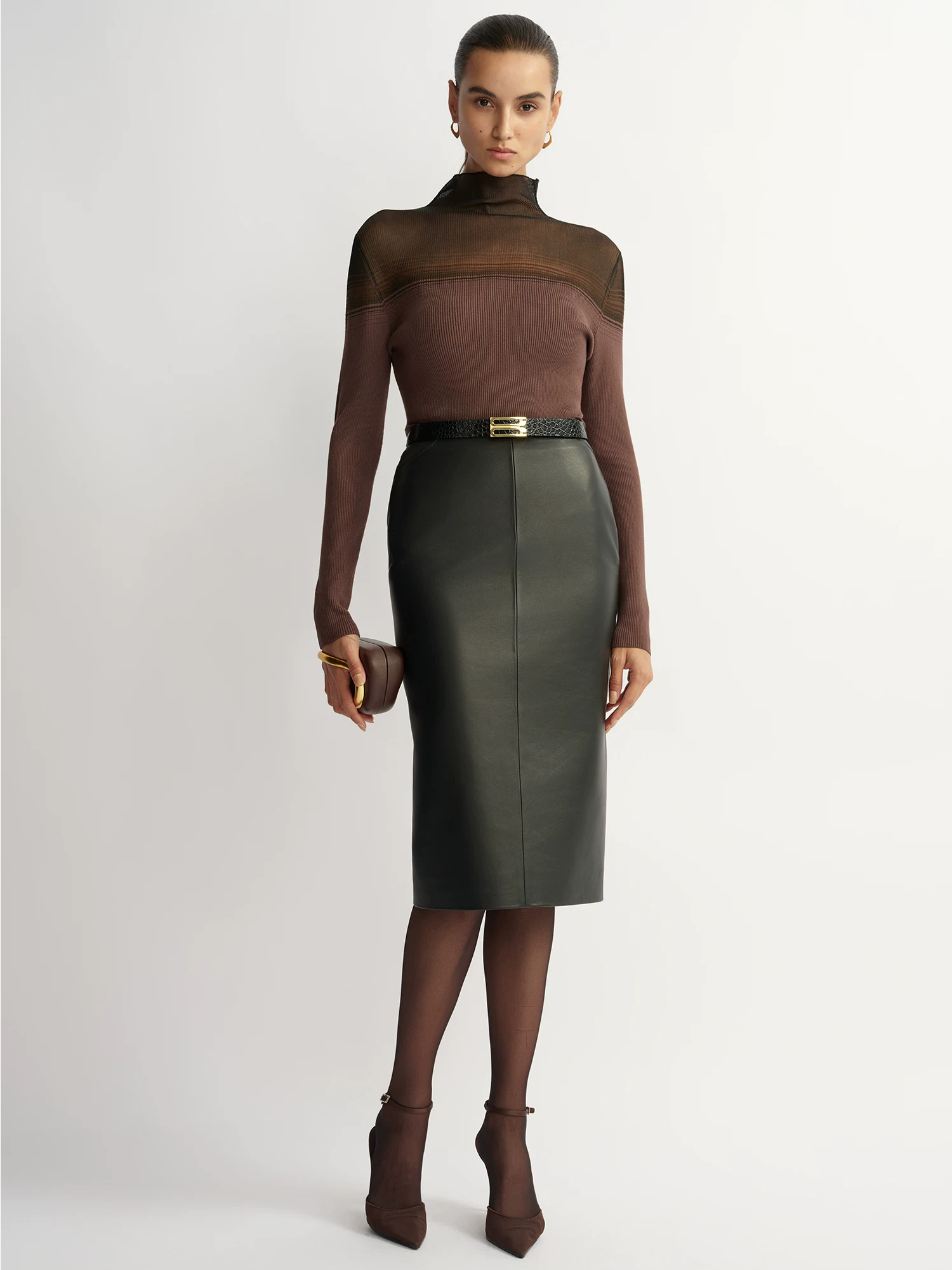 'Cicada-wing Skin-like' Knit Top