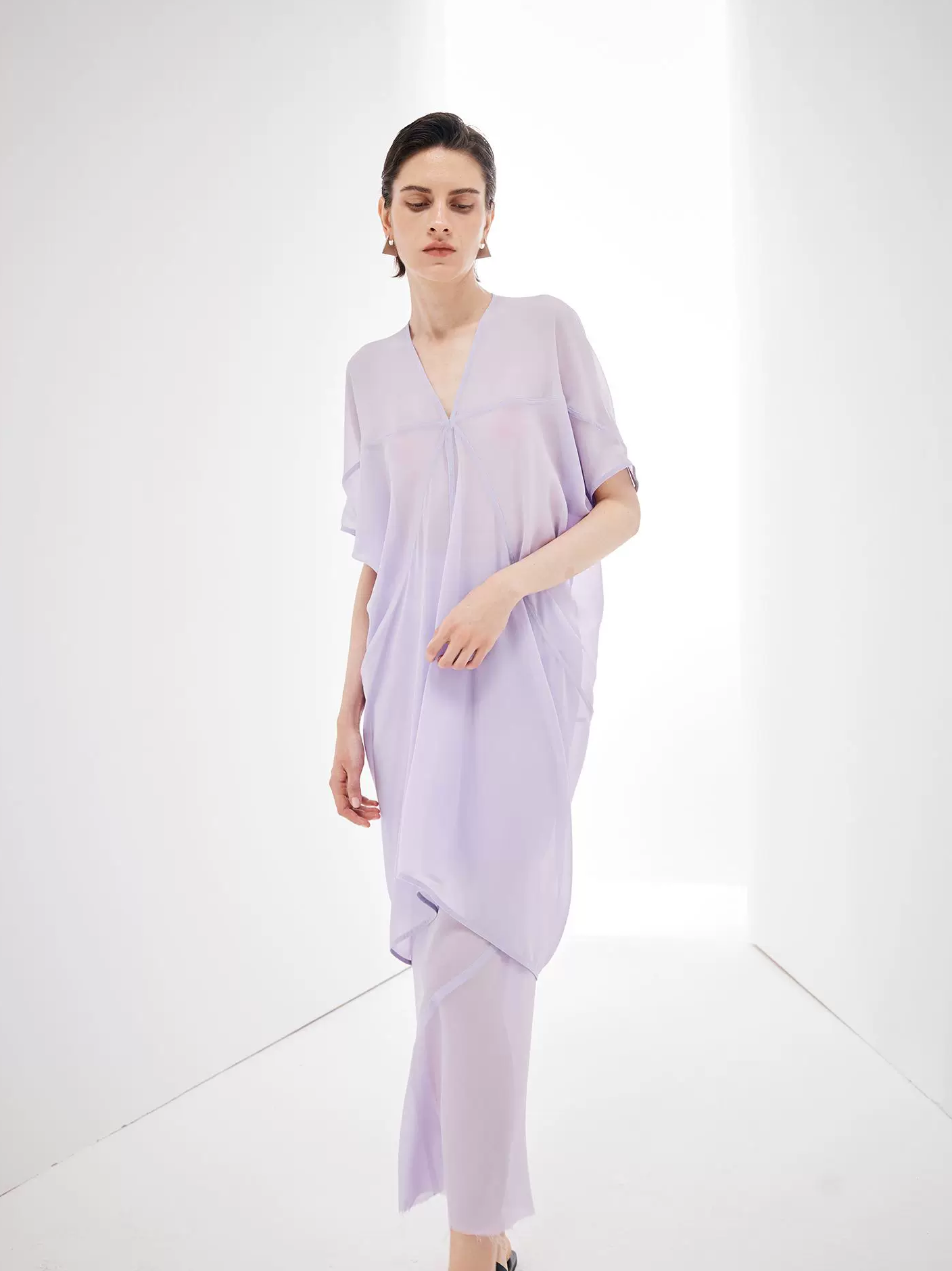 Flowing Cut Sheer Top