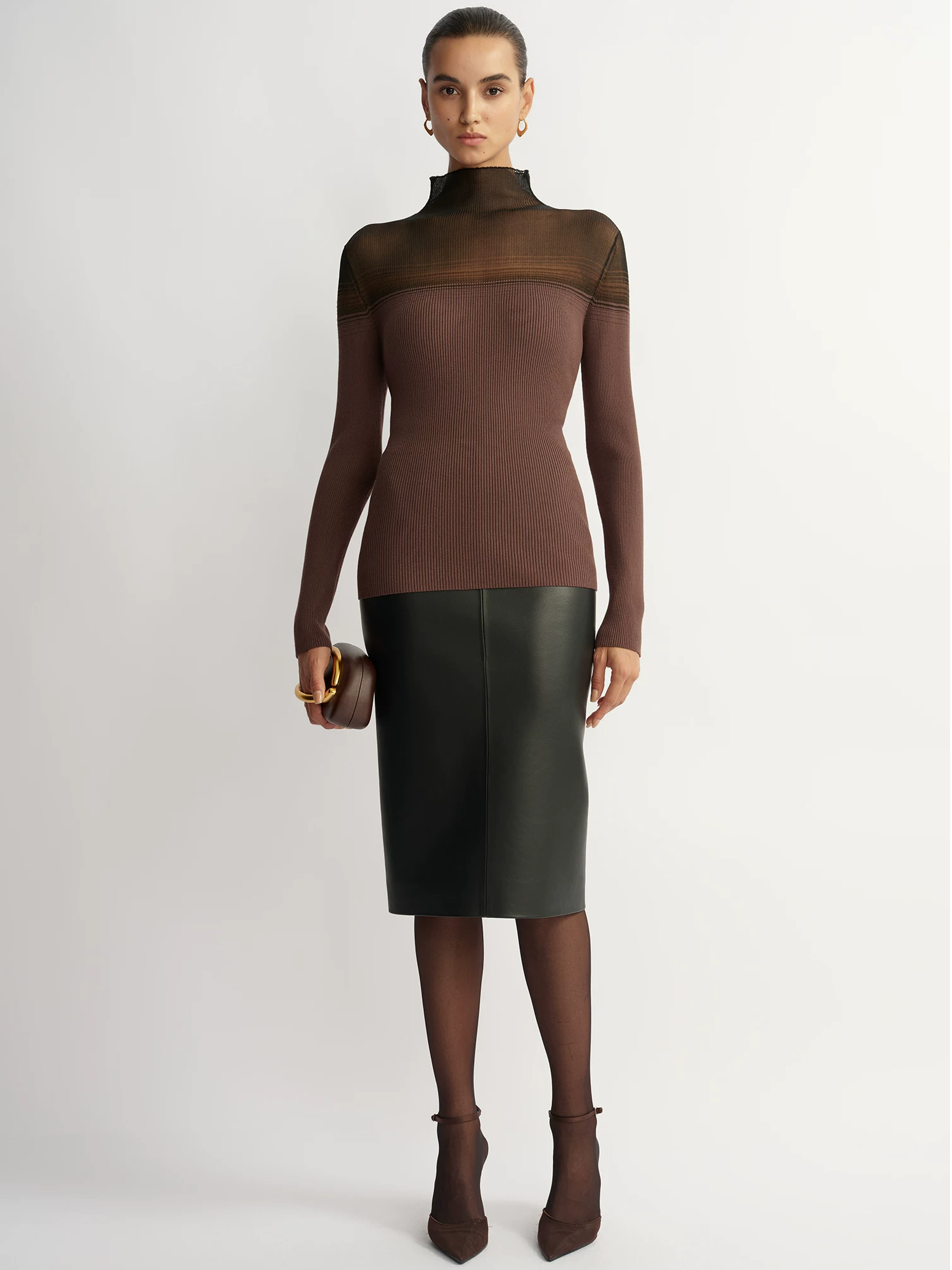 'Cicada-wing Skin-like' Knit Top