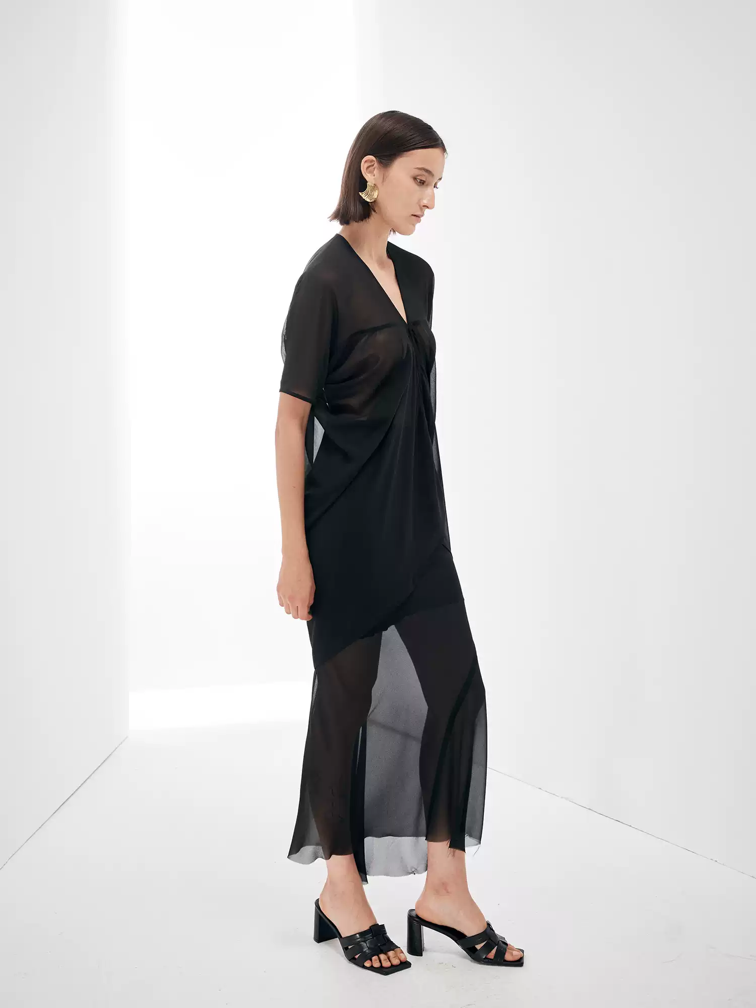 Flowing Cut Sheer Top