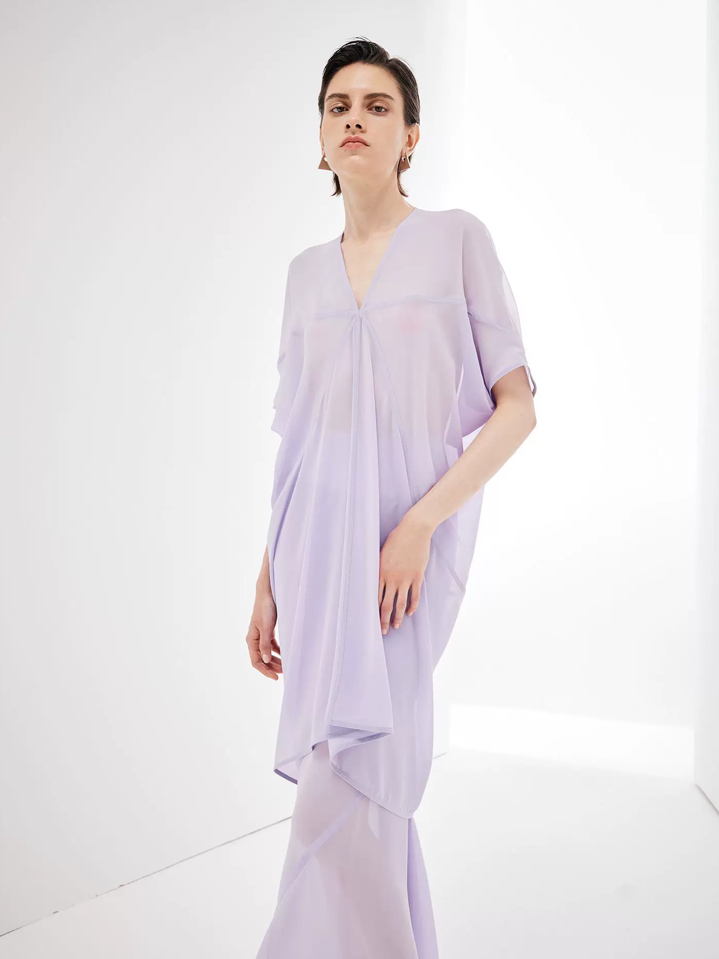Flowing Cut Sheer Top