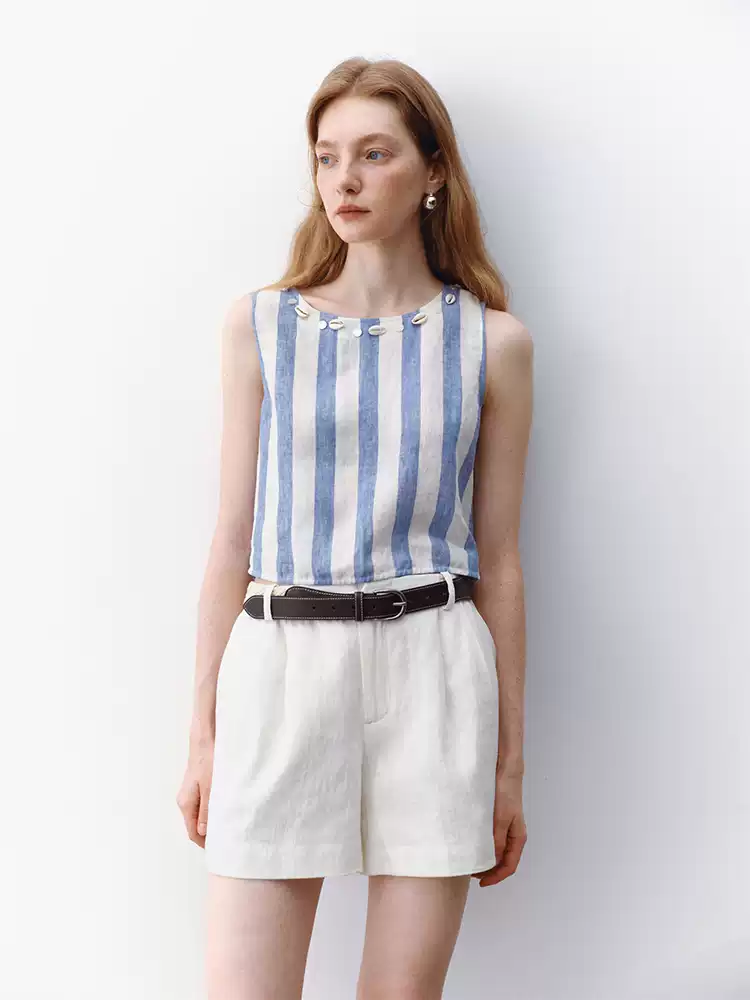Casual Simple Shorts,Free Belt!