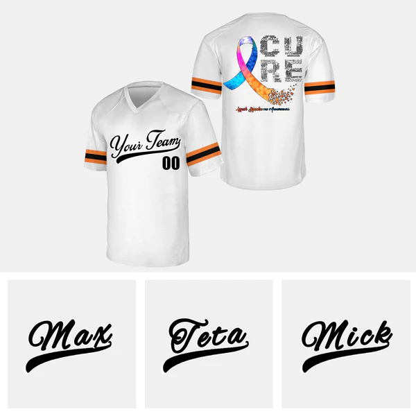 Custom Cancer Football Jersey