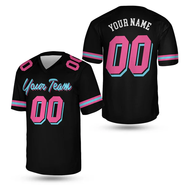 Custom V-neck Short Sleeve Football Jersey Shirt