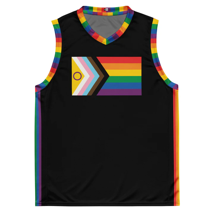 LGBTQ Pride Flag Basketball Jersey