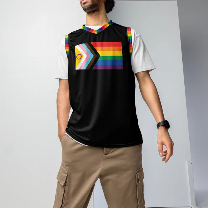 LGBTQ Pride Flag Basketball Jersey