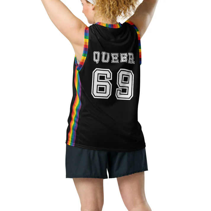 LGBTQ Pride Flag Basketball Jersey