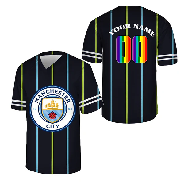 Custom Names, Numbers - Manchester City Football Jersey