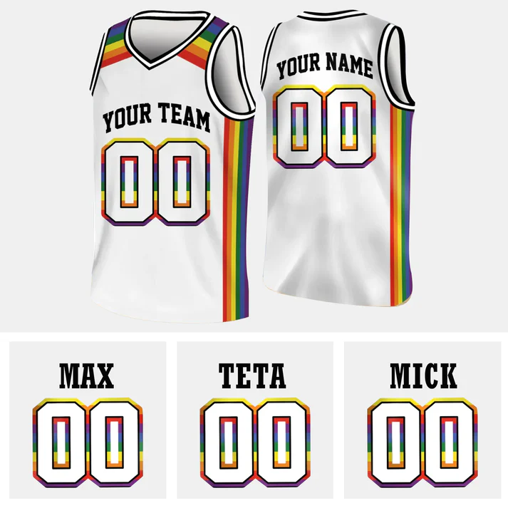 Custom LGBT Basketball Game Day Matching Outfit