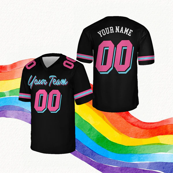 Custom V-neck Short Sleeve Football Jersey Shirt