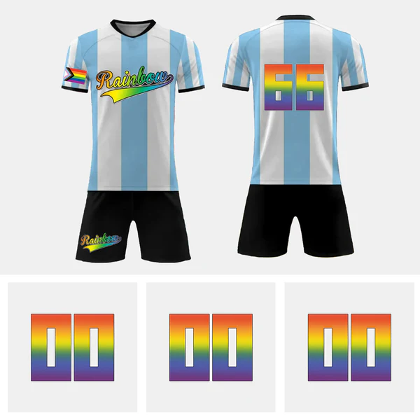 Customized LGBT Argentina football kit