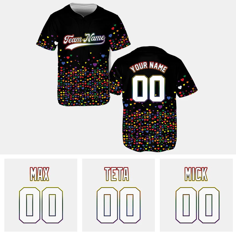 Custom Baseball Game Day Matching Outfit For LGBT Community