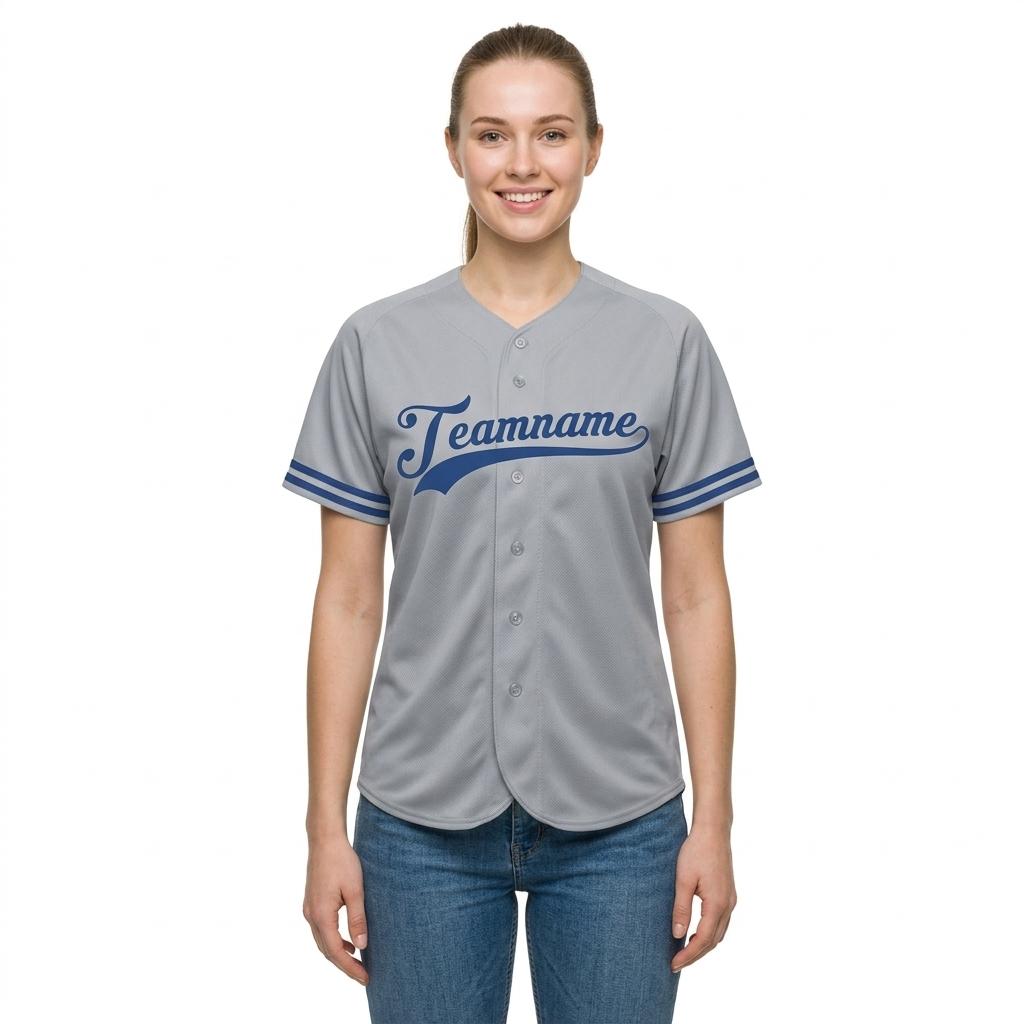 Custom White & Royal Blue Classic Fashion Baseball Jersey