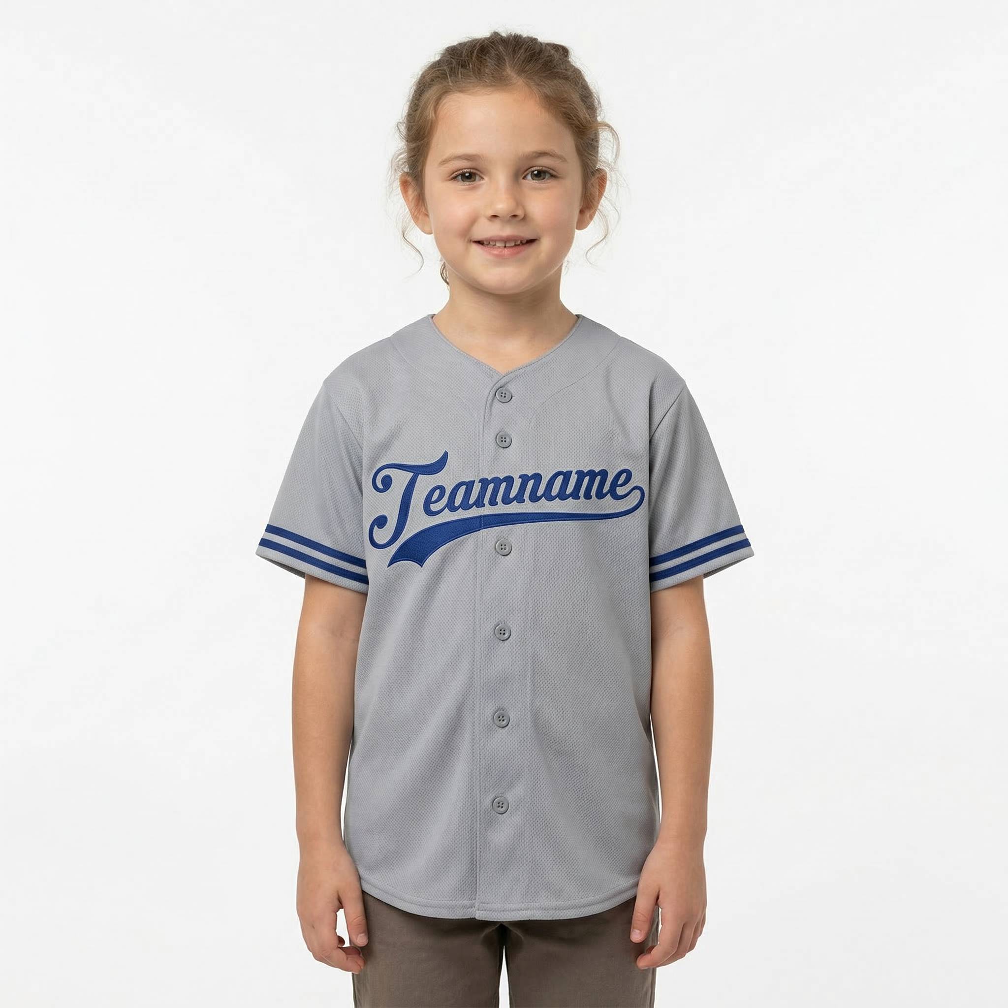 Custom White & Royal Blue Classic Fashion Baseball Jersey