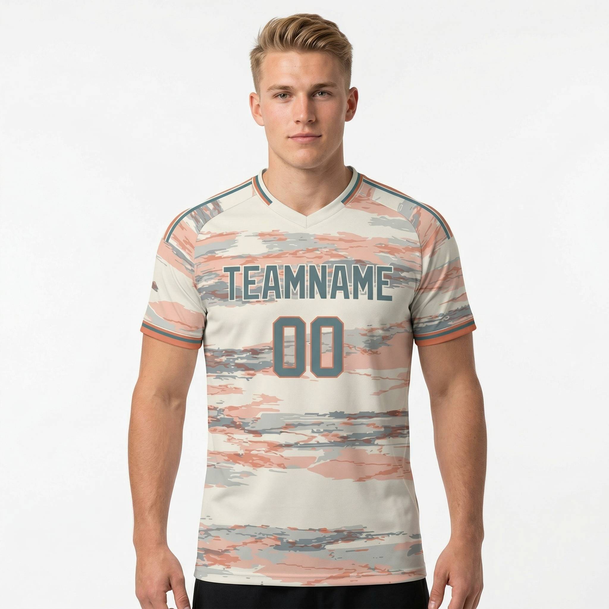 Custom Pink & White/Grey Custom Soccer Jersey