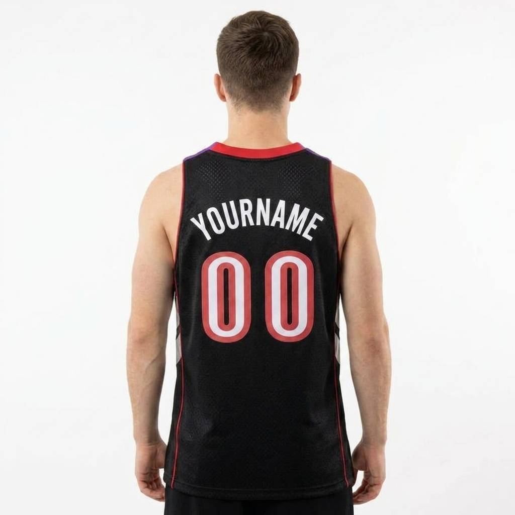 Custom Purple & White/Red Basketball Classic Jersey