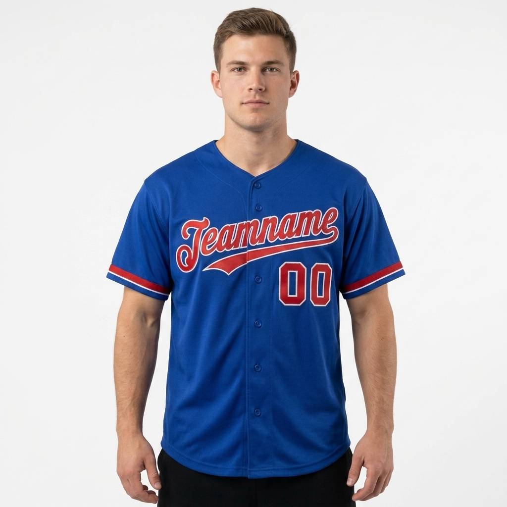 Custom Royal & Red/White Baseball Classic Jersey