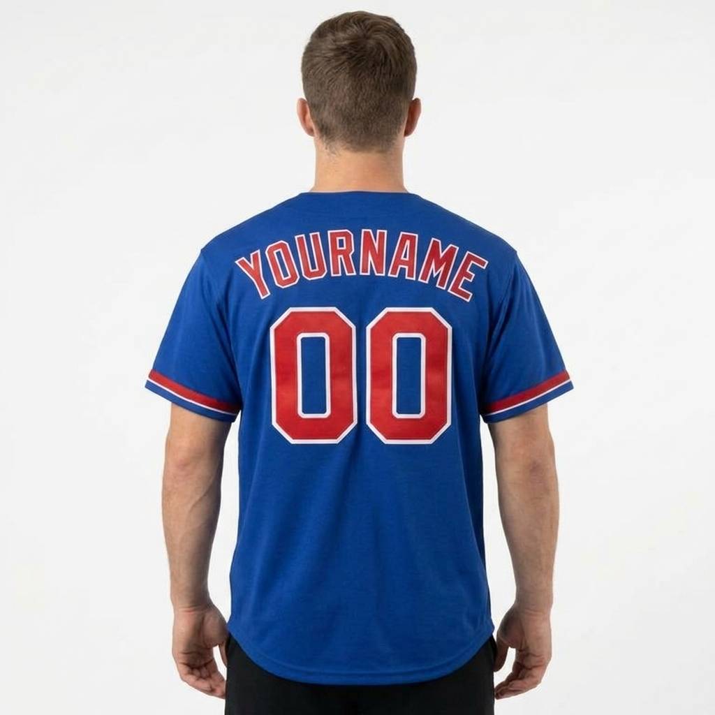 Custom Royal & Red/White Baseball Classic Jersey