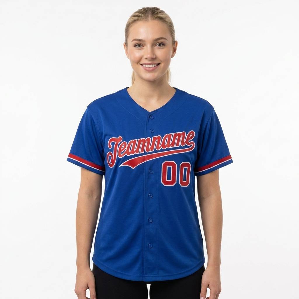 Custom Royal & Red/White Baseball Classic Jersey