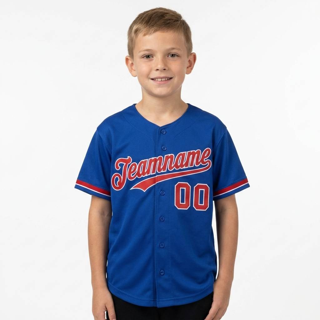 Custom Royal & Red/White Baseball Classic Jersey