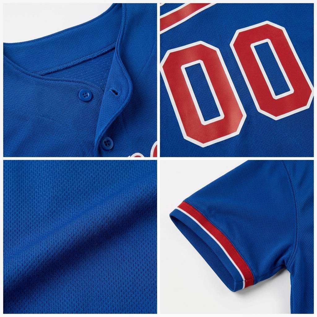 Custom Royal & Red/White Baseball Classic Jersey