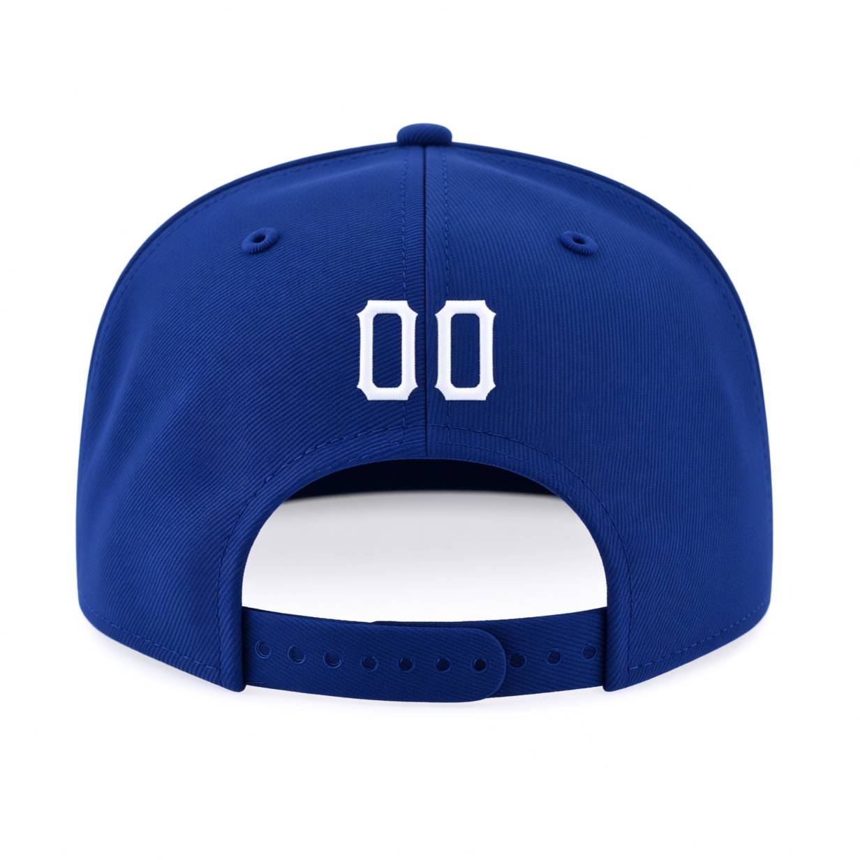 Custom Royal & White/Light Blue Stitched Adjustable Snapback Hat