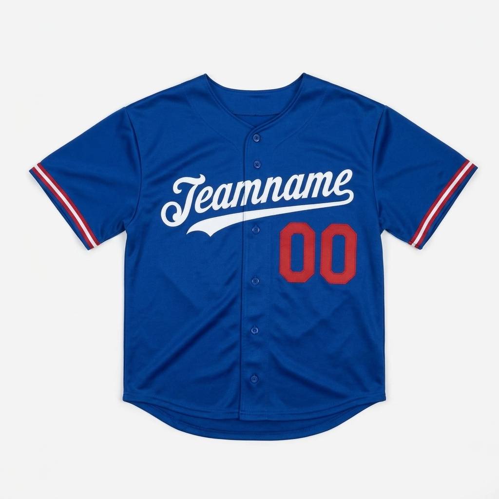 Custom Royal & White/Red Baseball Classic Jersey